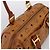 Borsa Boston MCM Logogram Vicetos PVC Pelle 2way Marrone Oro Auth 201891A D'oro - vista 6