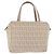Pouch a mano FENDI Zucchino Canvas Beige Silver Auth ka5985A Argento - vista 2