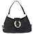 Bulgari Borsa a mano BVLGARI Chandra in pelle nera e oro autentica am12554M Nero D'oro - vista 2