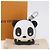 LOUIS VUITTON Monogram LV Panda Bag Charm White M03397 LV Auth 202108SM Bianco Monogramma - vista 12