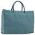 Borsa a mano PRADA Nylon Green Silver Auth hk4017 Argento Verde