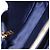 Borsa a mano Miu Miu in pelle blu navy e oro Auth 199407V D'oro - vista 20