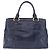 Borsa a mano Miu Miu in pelle blu navy e oro Auth 199407V D'oro - vista 3