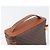 Céline Borsa a mano porta trucchi CELINE Macadam Canvas PVC Pelle Marrone Oro Auth ka6028A D'oro - vista 6