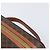 Céline Borsa a mano porta trucchi CELINE Macadam Canvas PVC Pelle Marrone Oro Auth ka6028A D'oro - vista 8