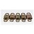 LOUIS VUITTON Set di 10 Lucchetti Lucchetto metallo Oro LV Auth 202431 D'oro - vista 4