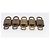 LOUIS VUITTON Set di 10 Lucchetti Lucchetto metallo Oro LV Auth 202431 D'oro - vista 6
