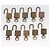 LOUIS VUITTON Set di 10 Lucchetti Lucchetto metallo Oro LV Auth 202431 D'oro - vista 8