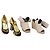 Céline Sandali CELINE PRADA in pelle Set da 2 Beige Oro Auth 193715 D'oro