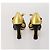 Céline Sandali CELINE PRADA in pelle Set da 2 Beige Oro Auth 193715 D'oro - vista 3