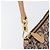 Pouch Saddle in tela Trotter Christian Dior marrone tono oro Auth 199384V - vista 14