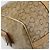 Céline Borsa a mano CELINE C Sulky PVC Beige Gold Auth 199903 D'oro - vista 11