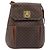 Céline Borsa a Tracolla CELINE Macadam PVC Pelle Marrone Tono Oro Auth 198476 - vista 2