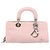 Borsa Christian Dior Cannage Lady D Joy in pelle rosa argento autentica 198283SAM - vista 2