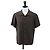LOUIS VUITTON Camicia a maniche corte in seta 40 Marrone LV Auth 193730M