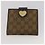 Carteira Bolsa GUCCI GG Leather Canvas 6 Set Beige Black Auth am12473 Preto Bege - vista 25