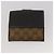 Carteira Bolsa GUCCI GG Leather Canvas 6 Set Beige Black Auth am12473 Preto Bege - vista 26