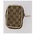Carteira Bolsa GUCCI GG Leather Canvas 6 Set Beige Black Auth am12473 Preto Bege - vista 3