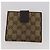 Carteira Bolsa GUCCI GG Leather Canvas 6 Set Beige Black Auth am12473 Preto Bege - vista 32
