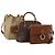 Céline Borsa a tracolla CELINE Macadam Canvas PVC Pelle Set da 3 Marrone Beige Auth 198572