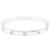 Bracciale Cartier, "Love" in oro bianco, misura 18.