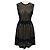 Fendi ärmelloses Strickkleid mit Openwork-Detail in Schwarz
