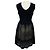 Fendi ärmelloses Strickkleid mit Openwork-Detail in Schwarz - Ansicht 3