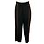 Pantalones elásticos de viscosa con ribetes de piel de cordero Black / Tan Loewe Negro