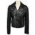 Maje Bexita Bikerjacke aus Lammleder in Schwarz