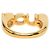 Gucci vergoldeter Ring mit Strass-Logo S Golden - Ansicht 3