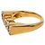 Gucci vergoldeter Ring mit Strass-Logo S Golden - Ansicht 5