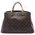 Borsa Satchel Louis Vuitton Monogram Montaigne GM Marrone