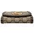 Borsa a tracolla Gucci Medium GG Supreme Blondie Wallet on Chain Beige - vista 3