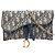 Borsa a tracolla Dior Oblique Canvas Saddle Wallet On Chain Blu
