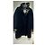 Burberry Navy Blue Wool Coat with Nova Check Lining - view 5