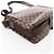 Borsa a tracolla Louis Vuitton Broadway Damier Ebene in marrone N42270 Rosso - vista 8