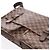 Borsa a tracolla Louis Vuitton Broadway Damier Ebene in marrone N42270 Rosso - vista 9