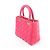 Borsa 2Way Lady Dior Medium in pelle Cannage di Christian Dior in Rosa Grigio - vista 3
