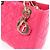 Borsa 2Way Lady Dior Medium in pelle Cannage di Christian Dior in Rosa Grigio - vista 6