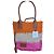 Sandro E24 The Sunset Multicolour Straw Shopper Bag Pink Multiple colors Orange