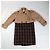 Marni Checkered Two-Tone Trench Coat, Size 38 Brown - view 13