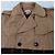 Marni Checkered Two-Tone Trench Coat, Size 38 Brown - view 2