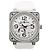 Orologio Bell & Ross BR01-97SD 018 SS & Rubber AT con quadrante White Shell Bianco