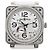 Orologio Bell & Ross BR01-97SD 018 SS & Rubber AT con quadrante White Shell Bianco - vista 2