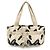 Borsa a tracolla e tote in tela Chanel Marrone Nero Crudo - vista 2