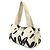 Borsa a tracolla e tote in tela Chanel Marrone Nero Crudo - vista 3