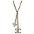 Collar de cadena Chanel Coco Mark Dorado - vista 2