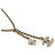 Collar de cadena Chanel Coco Mark Dorado - vista 4