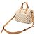Borsa Louis Vuitton Damier Azur Speedy Bandoulière 25 Crudo - vista 3