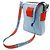 Borsa a tracolla/Pouch Chanel Sport Line Coco Mark Rosso Blu chiaro - vista 3